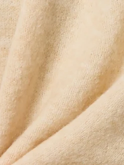 Opus Damen Strickpullover mit Woll- und Mohair-Anteil - Pemine in beige