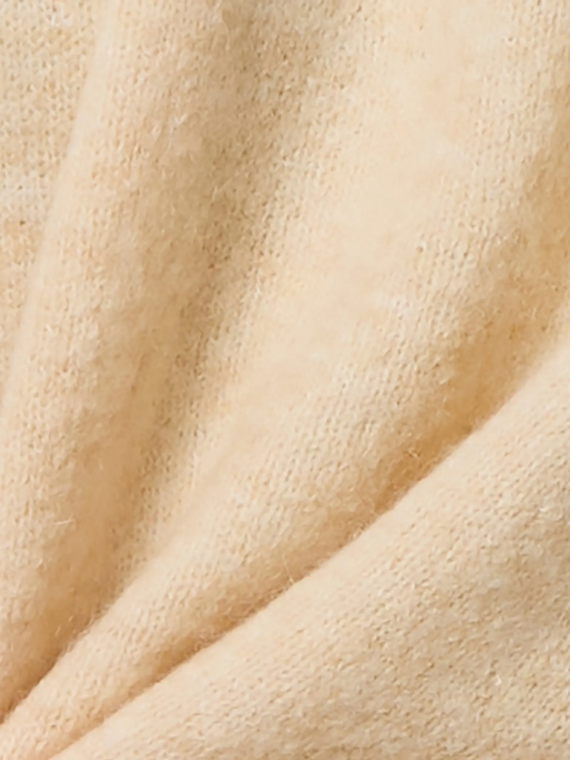 Opus Damen Strickpullover mit Woll- und Mohair-Anteil - Pemine in beige