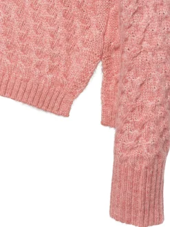 Opus Damen Strickpullover - Plinea in altrosa