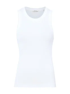 Opus Damen Tanktop in weiß - Ausschnitt: Rundhals