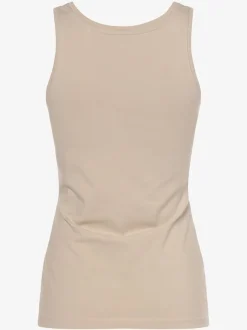 Opus Damen Top - Imilia in beige - Ausschnitt: Rundhals