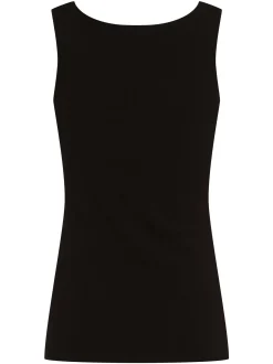 Opus Damen Top - Imilia in schwarz - Ärmel: ohne Arm