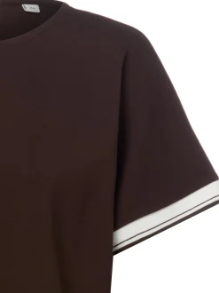 Opus Damen T-Shirt - Giprep in marine - Ärmel: kurzarm