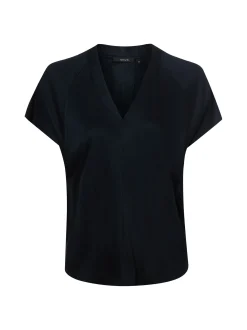 Opus Damen T-Shirt - Sanebie in marine - Ärmel: kurzarm