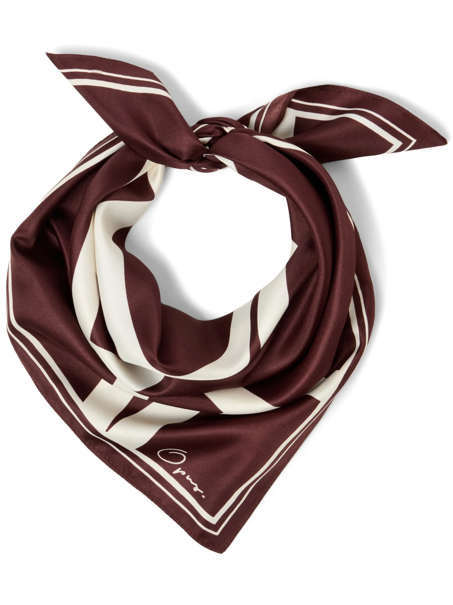 Opus Damen Tuch - Aditha in bordeaux weiß