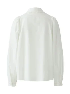 Oui Damen Bluse in ecru - Ärmel: langarm