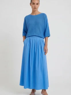 Oui Damen Midirock in marine