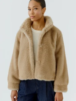 Oui Damen Outdoorjacke in camel