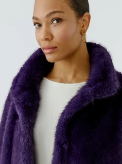 Oui Damen Outdoorjacke in purple