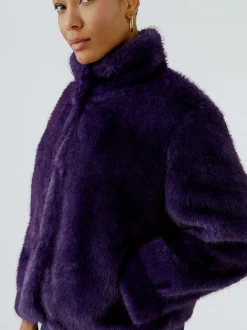 Oui Damen Outdoorjacke in purple