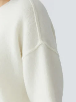 Oui Damen Pullover in weiß - Ausschnitt: Rundhals