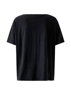 Oui Damen T-Shirt in schwarz - Ausschnitt: Rundhals