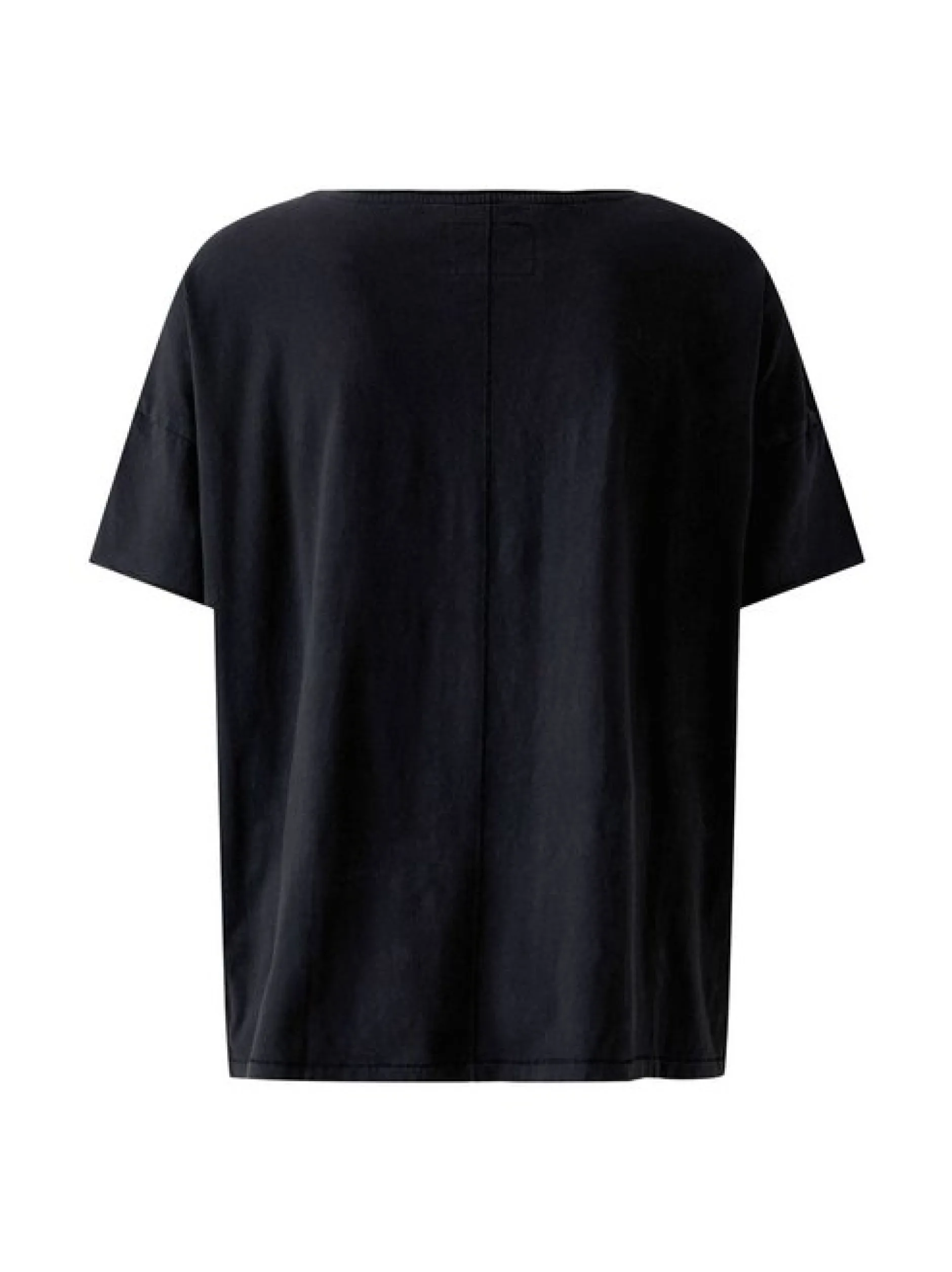 Oui Damen T-Shirt in schwarz - Ausschnitt: Rundhals