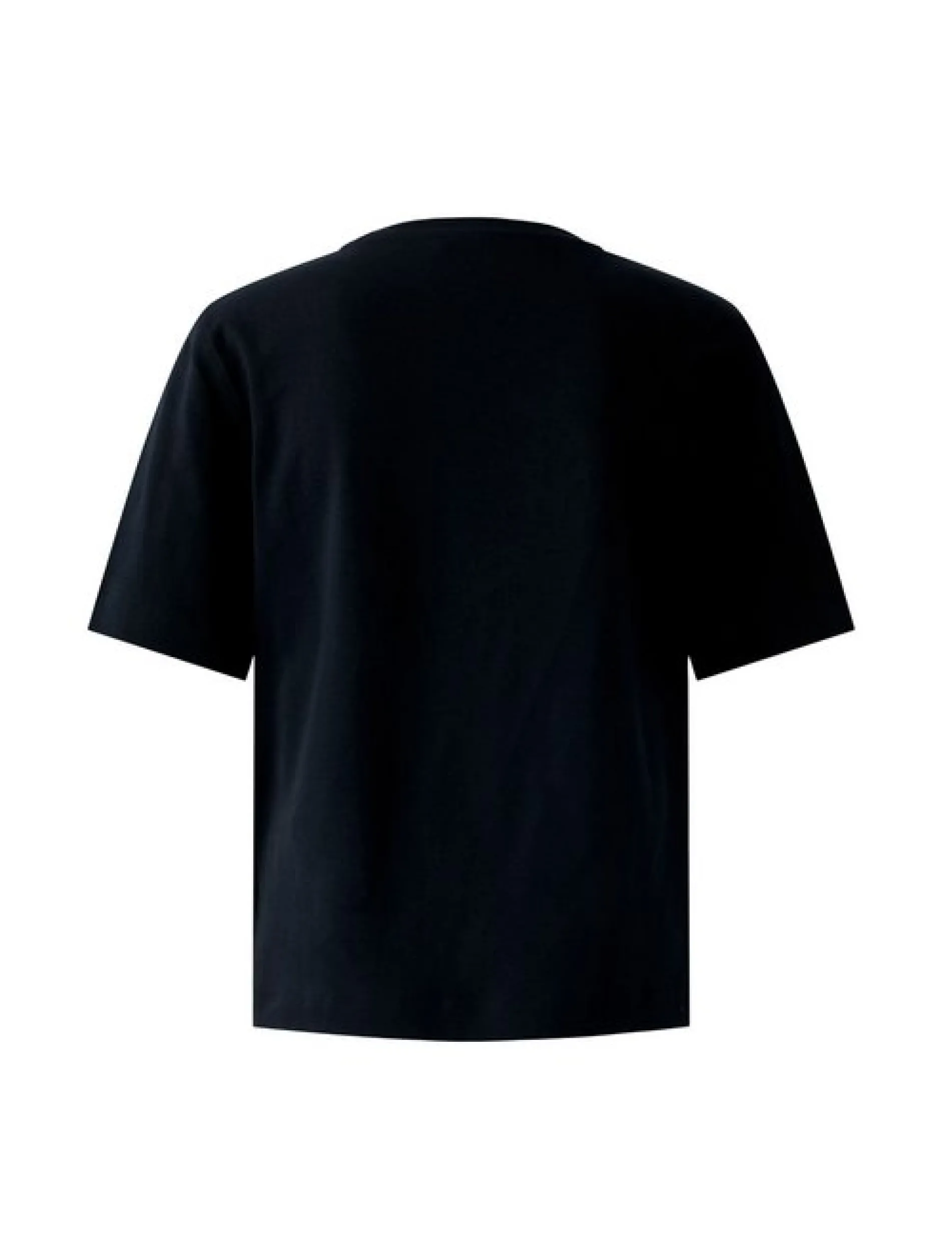 Oui Damen T-Shirt in schwarz - Ausschnitt: Rundhals