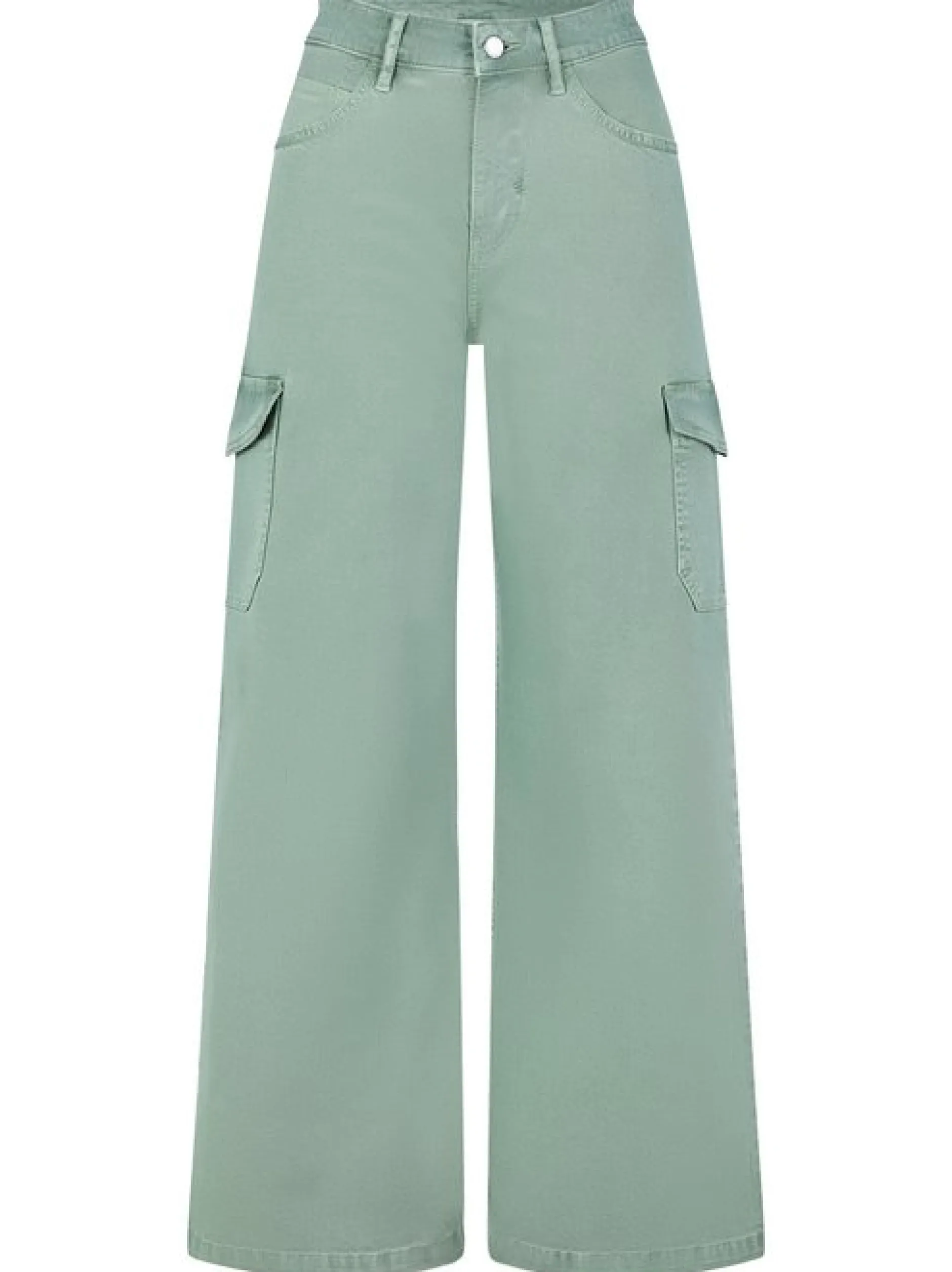 Paddock`s Damen Cargohose - Relaxed Fit in khaki
