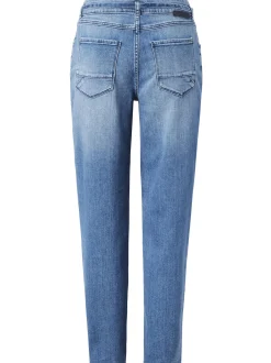 Paddock`s Damen 5-Pocket Hose - CARO Relaxed Fit in blau