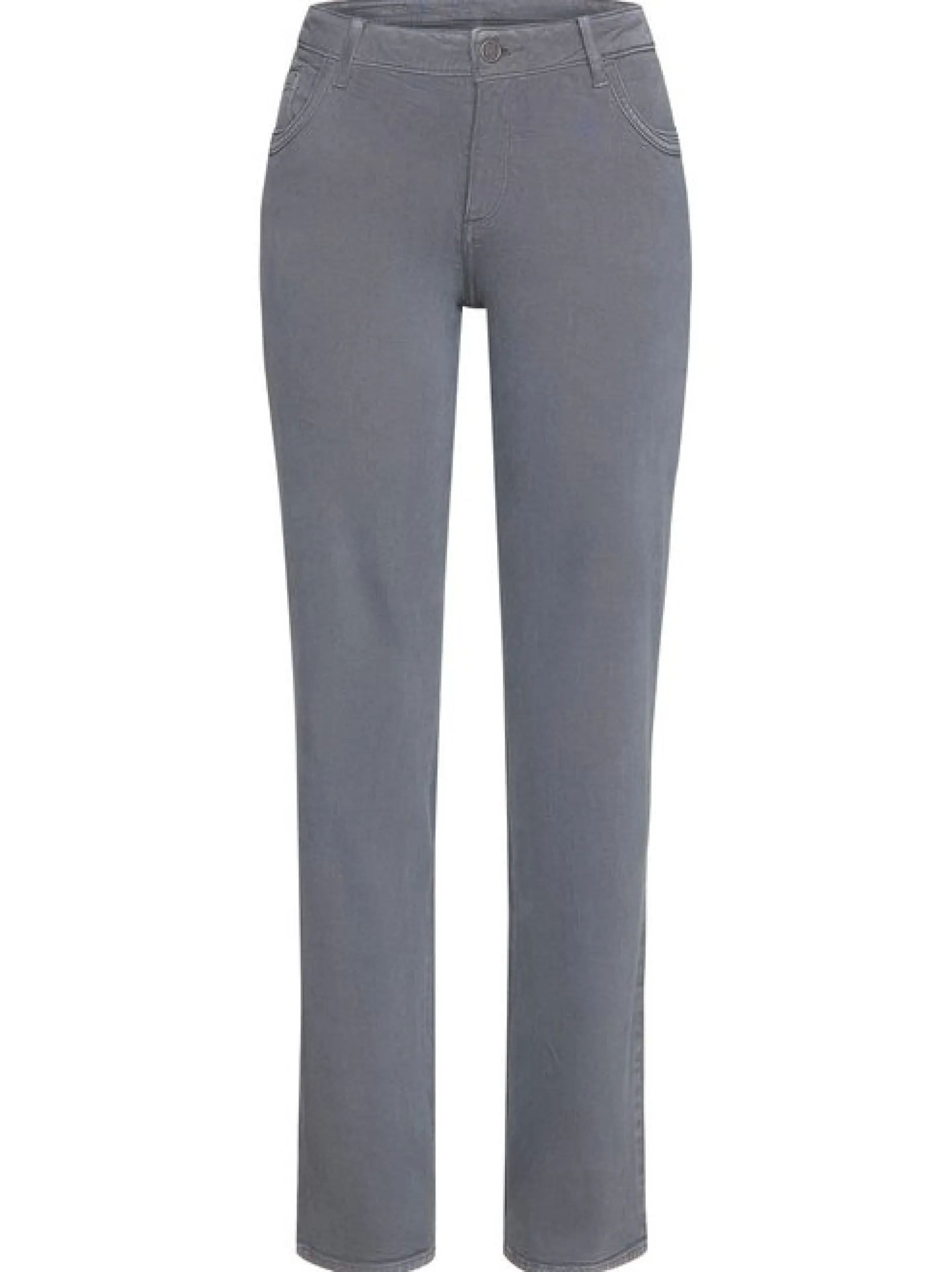 Paddock`s Damen 5-Pocket Jeans - LARA Straight Fit in grau