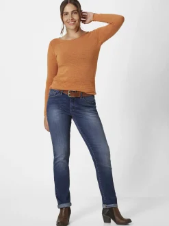Paddock`s Damen 5-Pocket Jeans - LIA Slim Fit in blue stone
