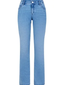 Paddock`s Damen 5-Pocket Jeans - LARA Straight Fit in blue stone