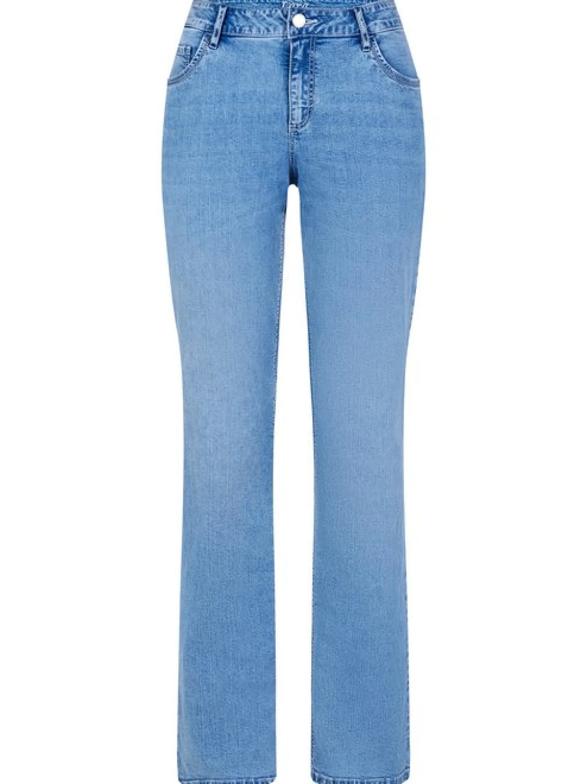 Paddock`s Damen 5-Pocket Jeans - LARA Straight Fit in blue stone
