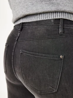 Paddock`s Damen 5-Pocket Jeans - PAT Slim Fit in anthrazit