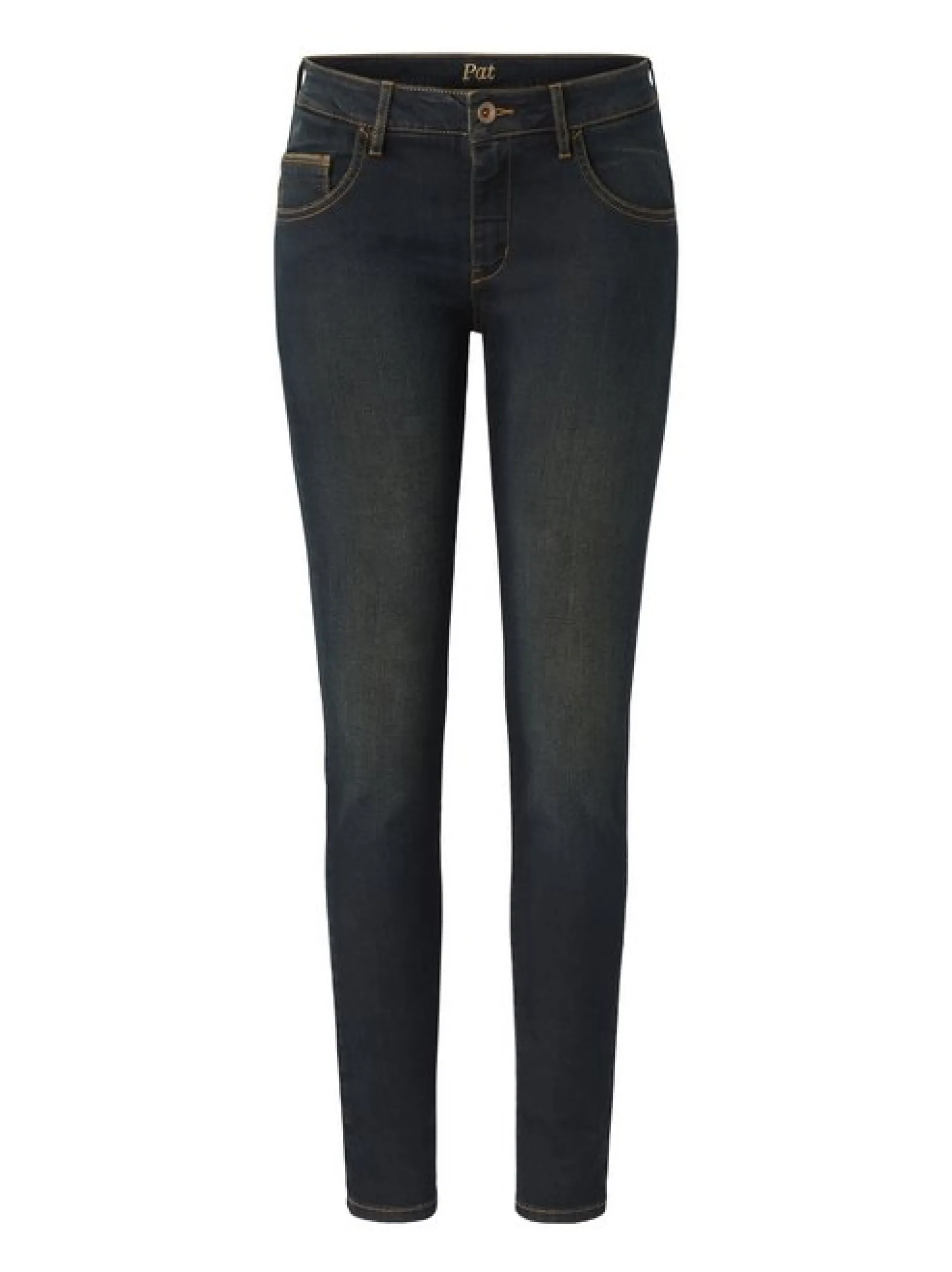 Paddock`s Damen 5-Pocket Jeans - PAT Slim Fit in dark stone