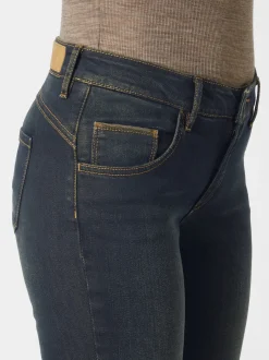 Paddock`s Damen 5-Pocket Jeans - PAT Slim Fit in dark stone