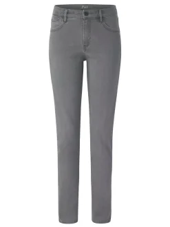 Paddock`s Damen 5-Pocket Jeans - PAT Slim Fit in grau