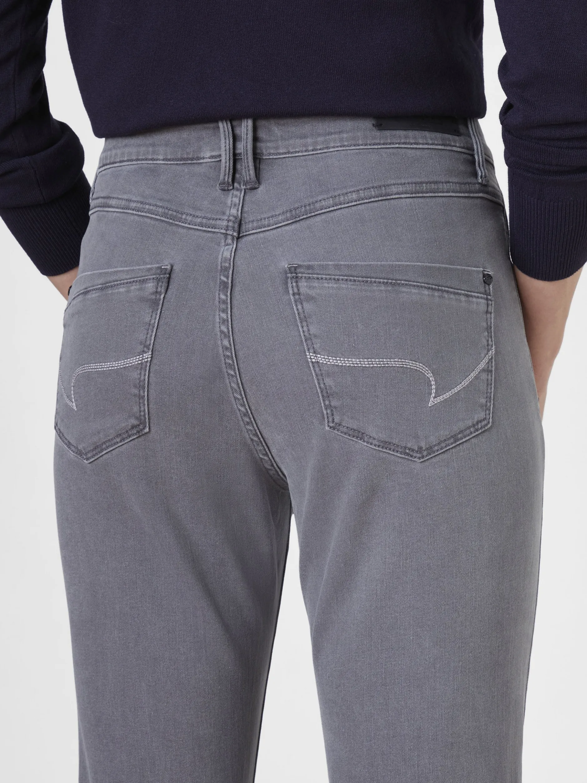 Paddock`s Damen 5-Pocket Jeans - PAT Slim Fit in grau