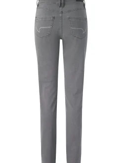 Paddock`s Damen 5-Pocket Jeans - PAT Slim Fit in grau