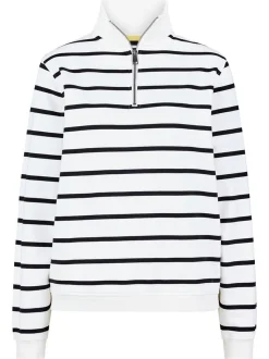 Paddock`s Damen Pullover - Regular Fit in weiß mehrfarbig