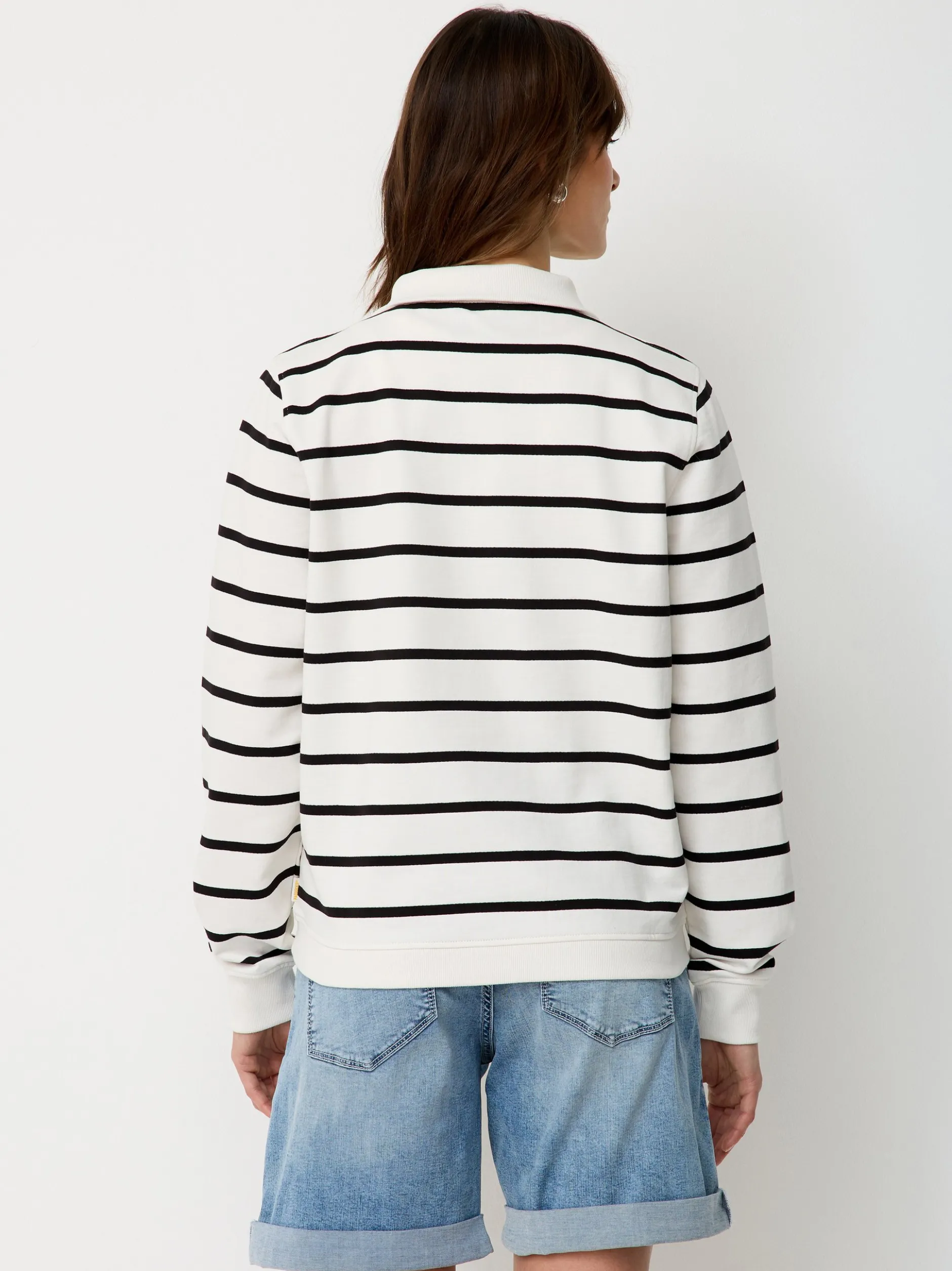 Paddock`s Damen Pullover - Regular Fit in weiß mehrfarbig