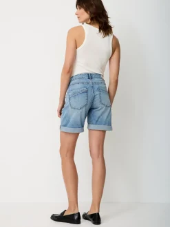 Paddock`s Damen Shorts - ELLI Relaxed Fit in blue stone