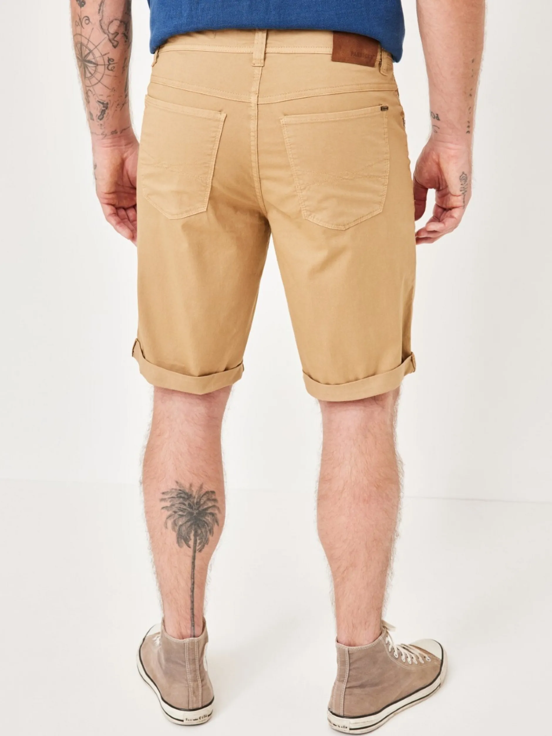 Paddock`s Herren Bermuda - PIPE Slim Fit in beige