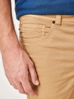 Paddock`s Herren Bermuda - PIPE Slim Fit in beige