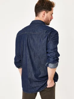 Paddock`s Herren Hemd - Regular Fit in denim