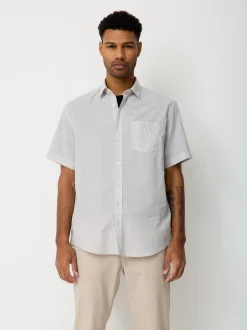 Paddock`s Herren Hemd - Regular Fit in hellgrau