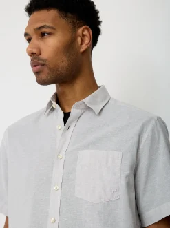 Paddock`s Herren Hemd - Regular Fit in hellgrau