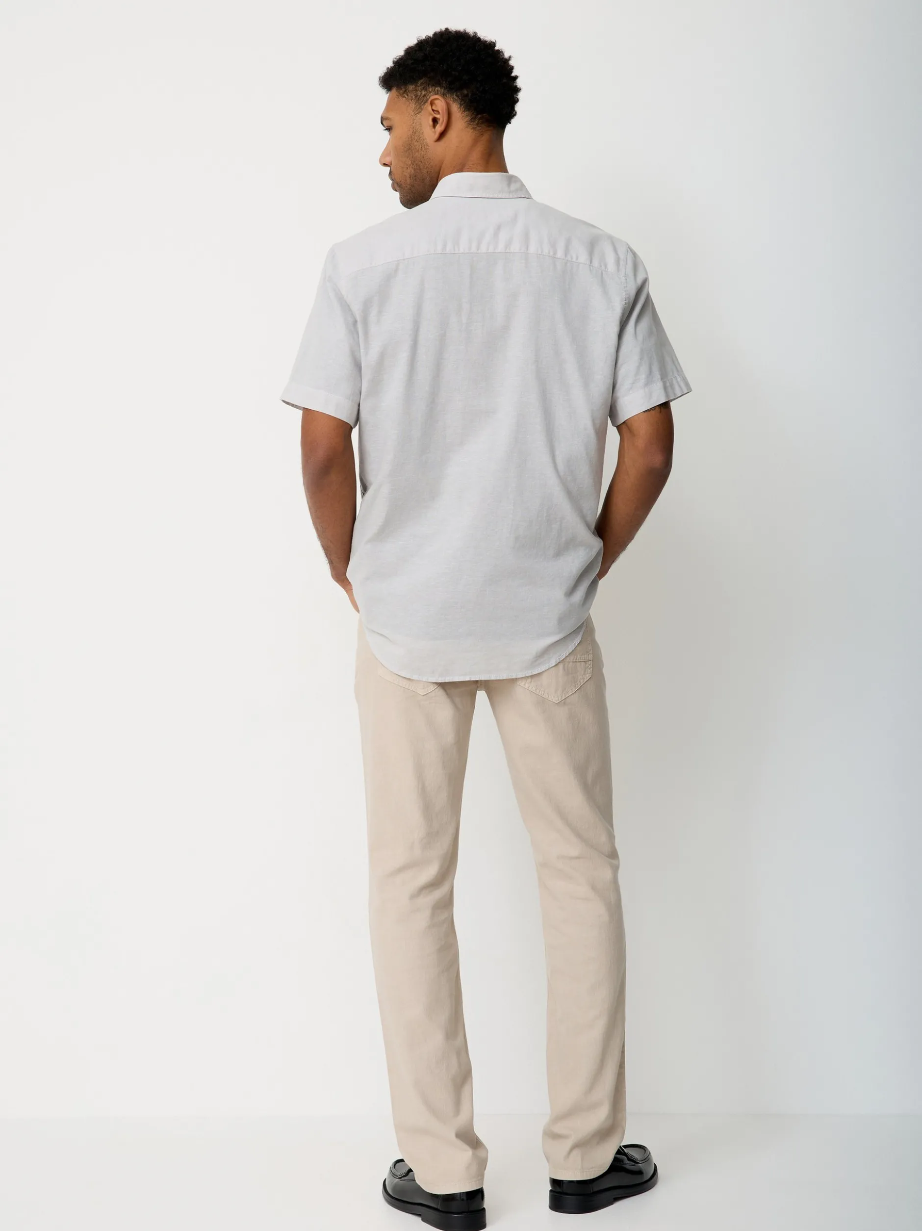 Paddock`s Herren Hemd - Regular Fit in hellgrau