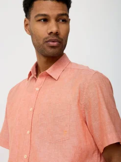 Paddock`s Herren Hemd - Regular Fit in orange