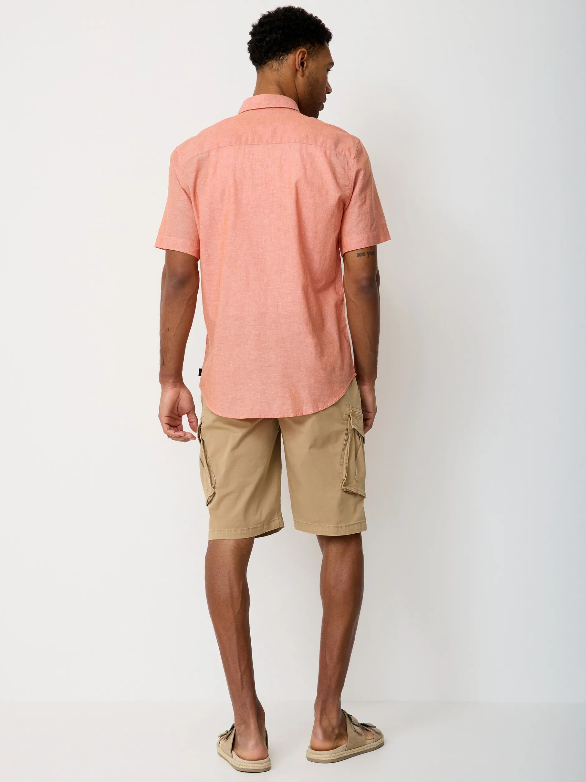 Paddock`s Herren Hemd - Regular Fit in orange