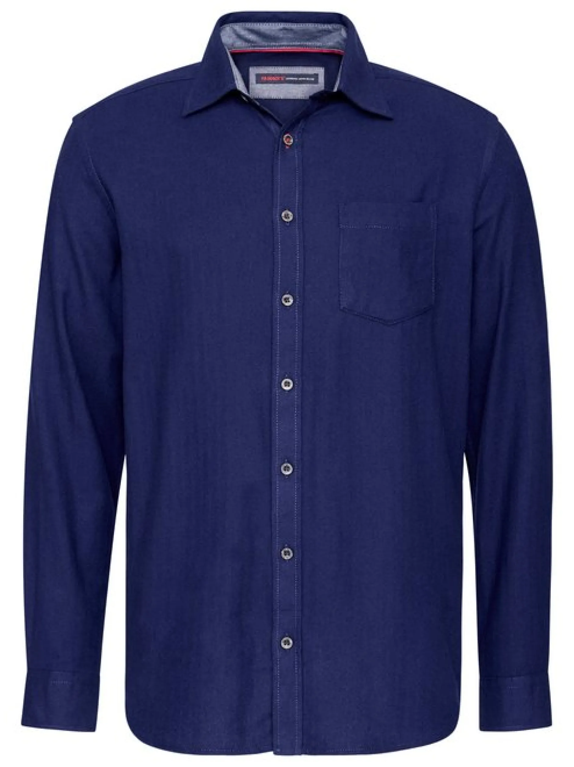 Paddock`s Herren Langarmshirt - Regular Fit in blau