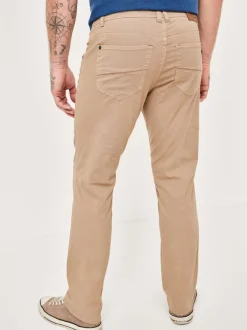 Paddock`s Herren 5-Pocket Hose - PIPE Slim Fit in beige