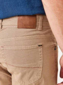 Paddock`s Herren 5-Pocket Hose - PIPE Slim Fit in beige