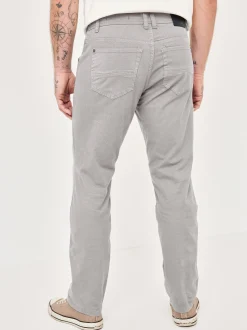 Paddock`s Herren 5-Pocket Hose - PIPE Slim Fit in grau