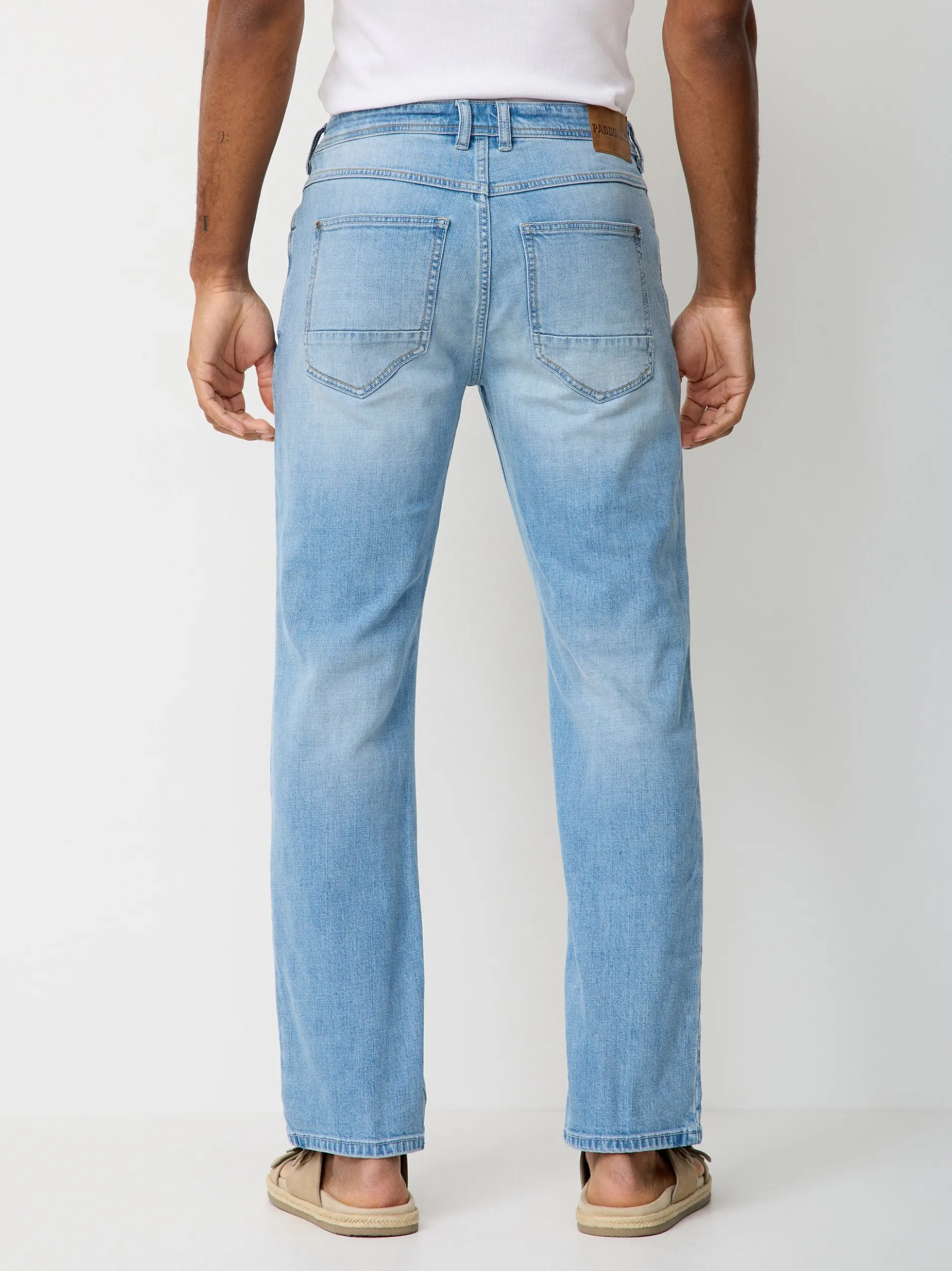 Paddock`s Herren 5-Pocket Jeans - BEN Regular Fit in bleached