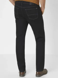 Paddock`s Herren 5-Pocket Jeans - PIPE Slim Fit in schwarz