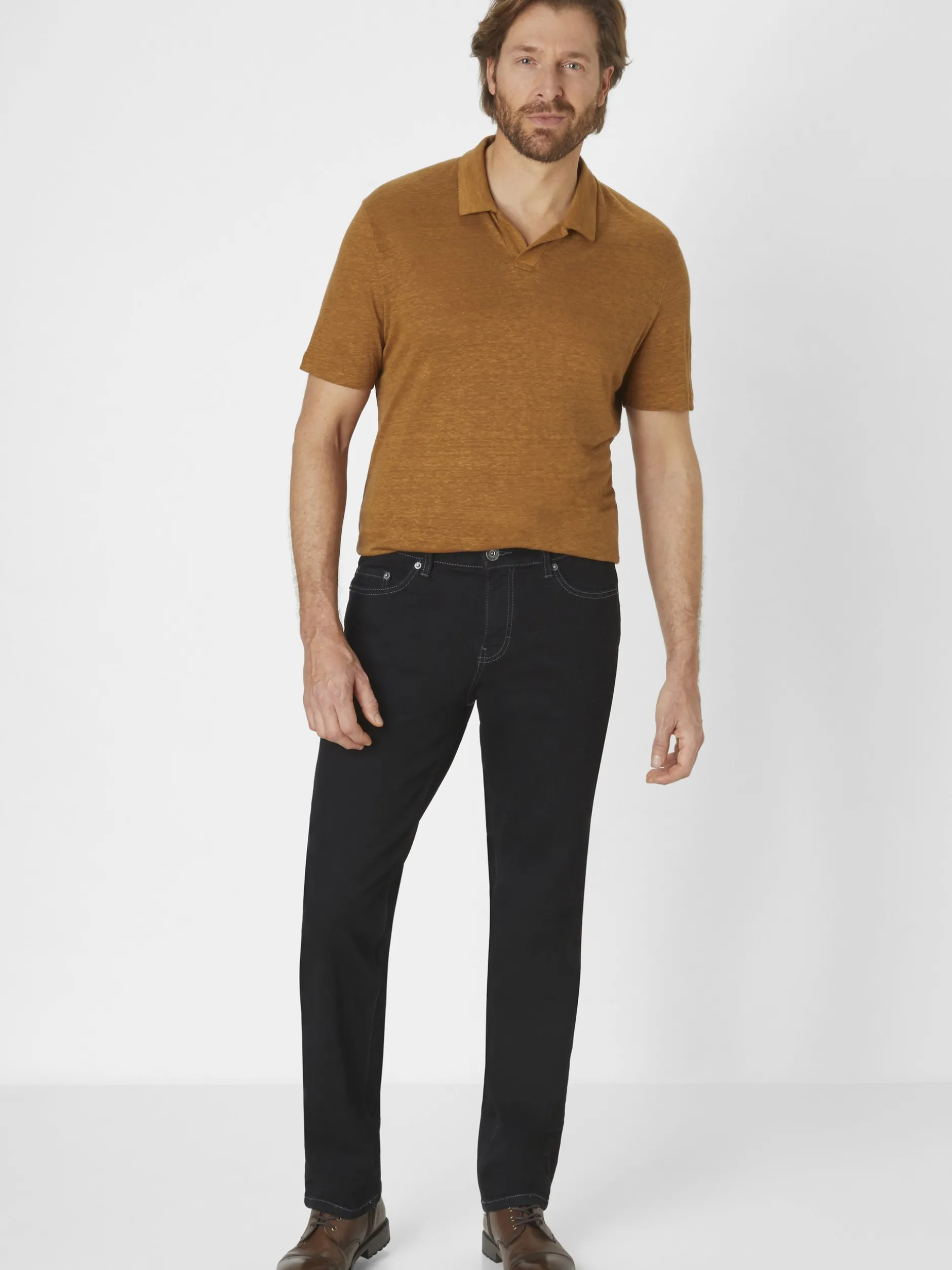 Paddock`s Herren 5-Pocket Jeans - PIPE Slim Fit in schwarz