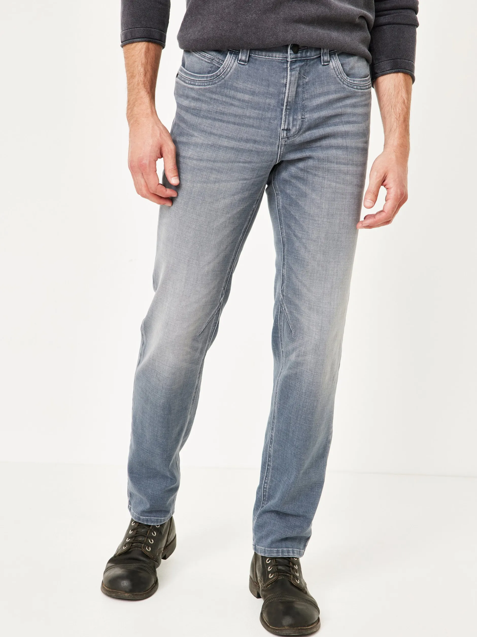 Paddock`s Herren 5-Pocket Jeans - PIPE Slim Fit in grau