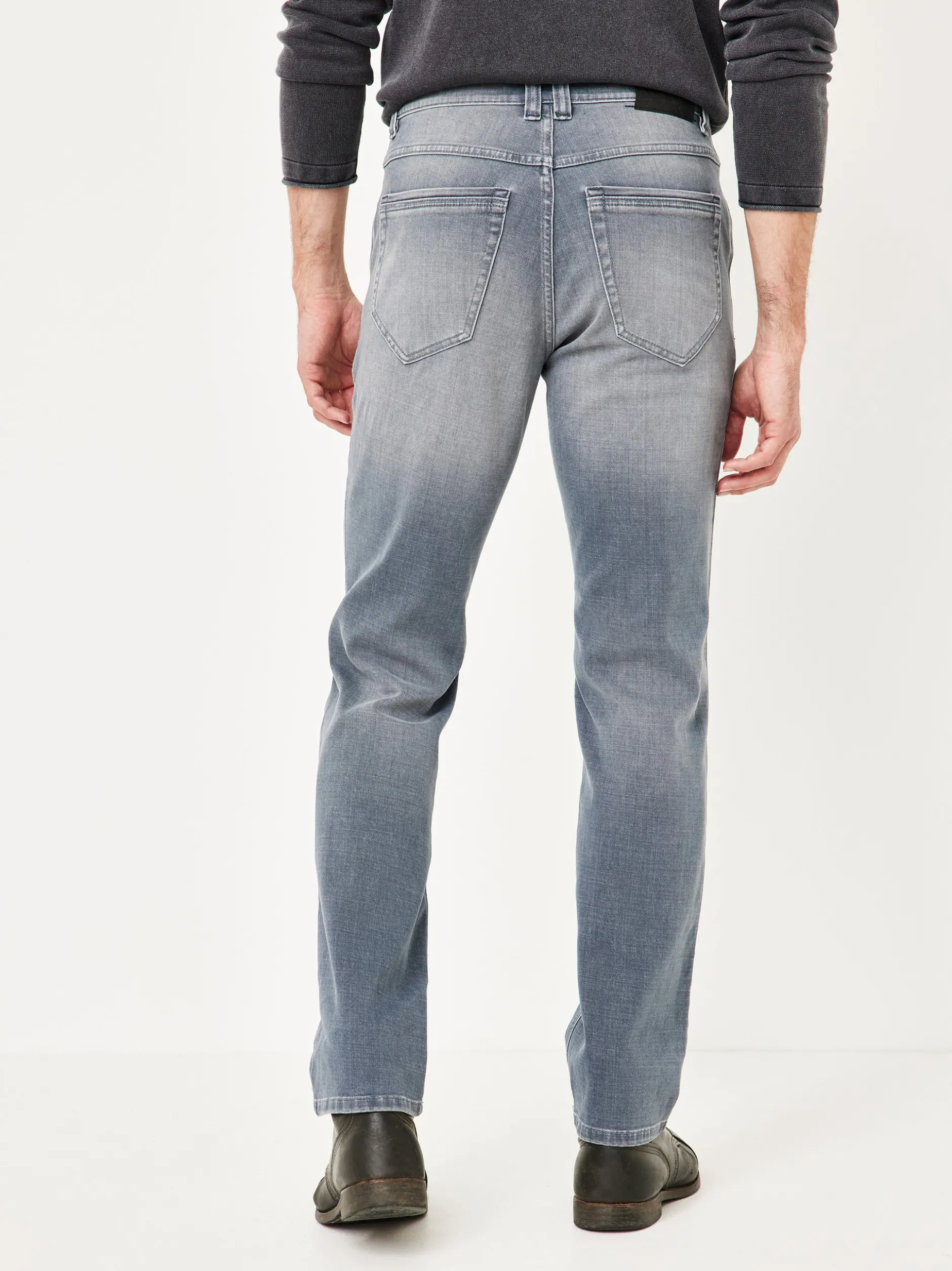 Paddock`s Herren 5-Pocket Jeans - PIPE Slim Fit in grau